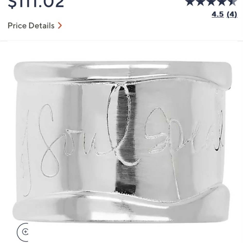 QVC’s Shawn Killenger Hear my Soul Speak Silver Ring SZ 5